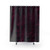 Modern Burgundy Abstract Shower Curtains