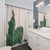 Tropical Banana Leaf Design Shower Curtains