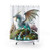 Satori Dragon Shower Curtain with Magical Forest Scene