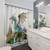 Satori Dragon Shower Curtain with Magical Forest Scene