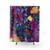 Floral pattern shower curtain