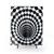 Optical Illusion Black and White Shower Curtains