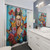 Frida Kahlo Shower Curtains featuring iconic feminist art prints