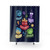 Colourful emotion-themed kids shower curtains