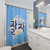 Korean Hangul Shower Curtains with Good Night Design