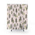 Doodled Fir Trees Pattern Shower Curtains