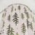 Doodled Fir Trees Pattern Shower Curtains