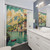 Retro Travel Poster Lake Garda Shower Curtain
