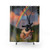 Sheep Playing Guitar Shower Curtain