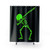 Dabbing Skeleton Glow-in-the-Dark Shower Curtain