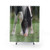 Elegant painted horse shower curtain for bathroom