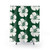 Forest Green Hibiscus Flower Print Shower Curtains