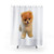 Cute Boo Puppy Dog Shower Curtain