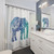 Blue Elephant Boho Shower Curtain