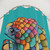 Vibrant Rainbow Pangolin Shower Curtain