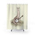 Whimsical llama-themed shower curtain