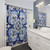 Antique Classic Azulejo Tile Shower Curtain
