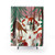 Whimsical woodland animals forest in the snow shower curtain