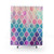 Pastel Watercolor Moroccan Pattern Shower Curtain