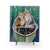 Colorful Owl and Pussycat Shower Curtain Design