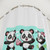 Cute panda bear shower curtain