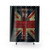 Churchill-inspired shower curtains with patriotic British design