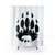 Black Bear Paw Print Shower Curtains with Forest Landscape