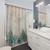 Raining Up Colorful Abstract Shower Curtain