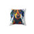 Dachshund dog art pillow with cute doxie design