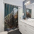 Crocodile Monitor Portrait Shower Curtain