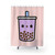Cute Love Heart Bubble Tea Shower Curtains