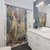 Vibrant waterfall-inspired shower curtain