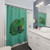 D20 Green Dragon Shower Curtains for Dungeons and Dragons Fans