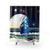 Alien Shore Shower Curtains featuring TARDIS-inspired design