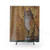 Klimt Cat Shower Curtain with Golden Details