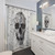 Doodle Skull Shower Curtain - Quirky Bathroom Decor