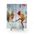 Christmas Elf and Bird Dancing Shower Curtain