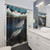 Bond VI Shower Curtains featuring a beautiful whale and calf design