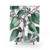 Eucalyptus shower curtain with green leaves and Australian flora