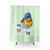 Delightful Northern Parula Bird Shower Curtains
