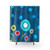 Turquoise Polka Dot Shower Curtains