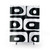 Mid Century Modern Black and White Shower Curtains