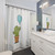 Cute cactus and balloon love cartoon shower curtains