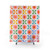 Retro Floral Rainbow Shower Curtain