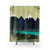 Nature-inspired March shower curtain with landscape design