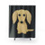 Cream Dachshund Shower Curtain