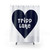 Tripp Lake Heart (Blue) Shower Curtains