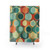 Retro 1960s Circular Pattern Shower Curtain