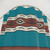 Southwest Teal Shower Curtains with Aztec Pattern Design