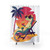 Lizard's Summer Beach Day Shower Curtains